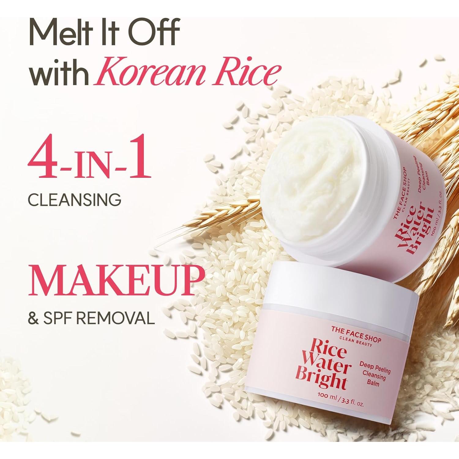 Bálsamo Limpiador 4 en 1 The Face Shop 100ml - Arroz Coreano