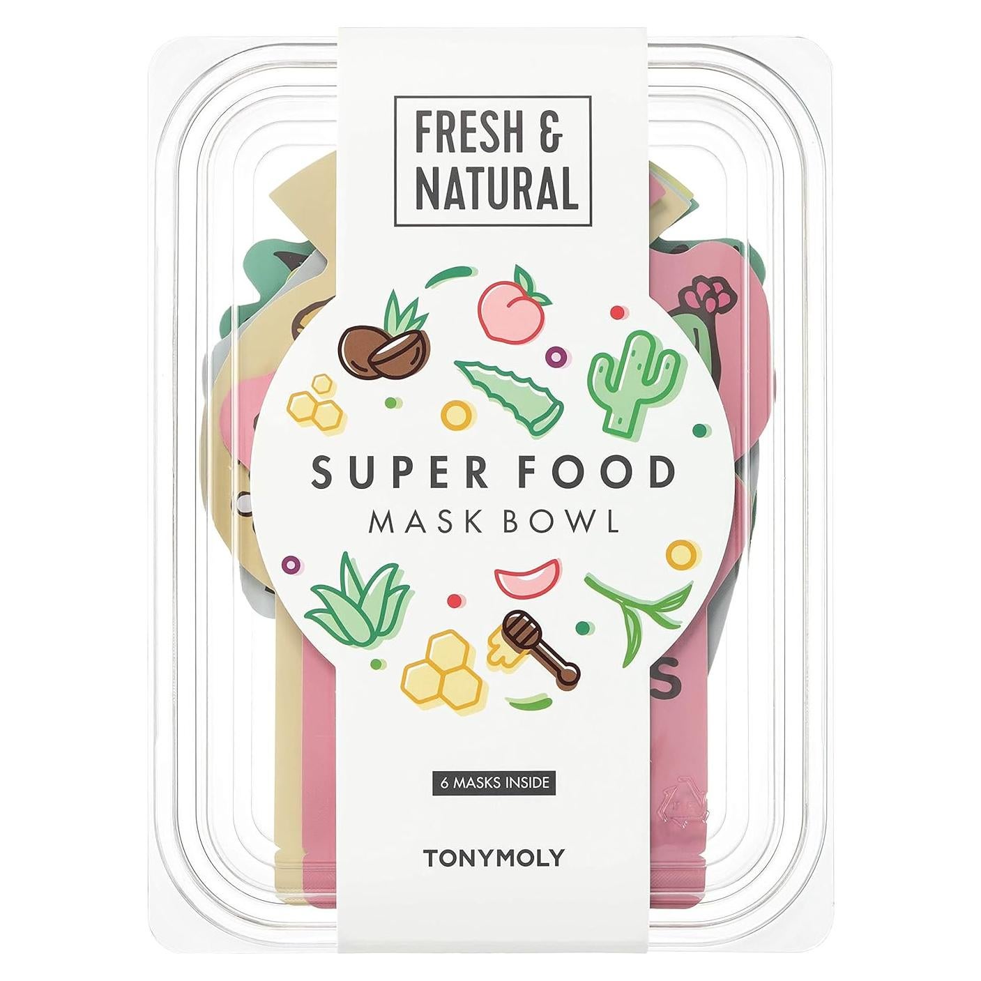 Mascarillas Faciales en Hoja TONYMOLY Super Food 21g - Hidratación
