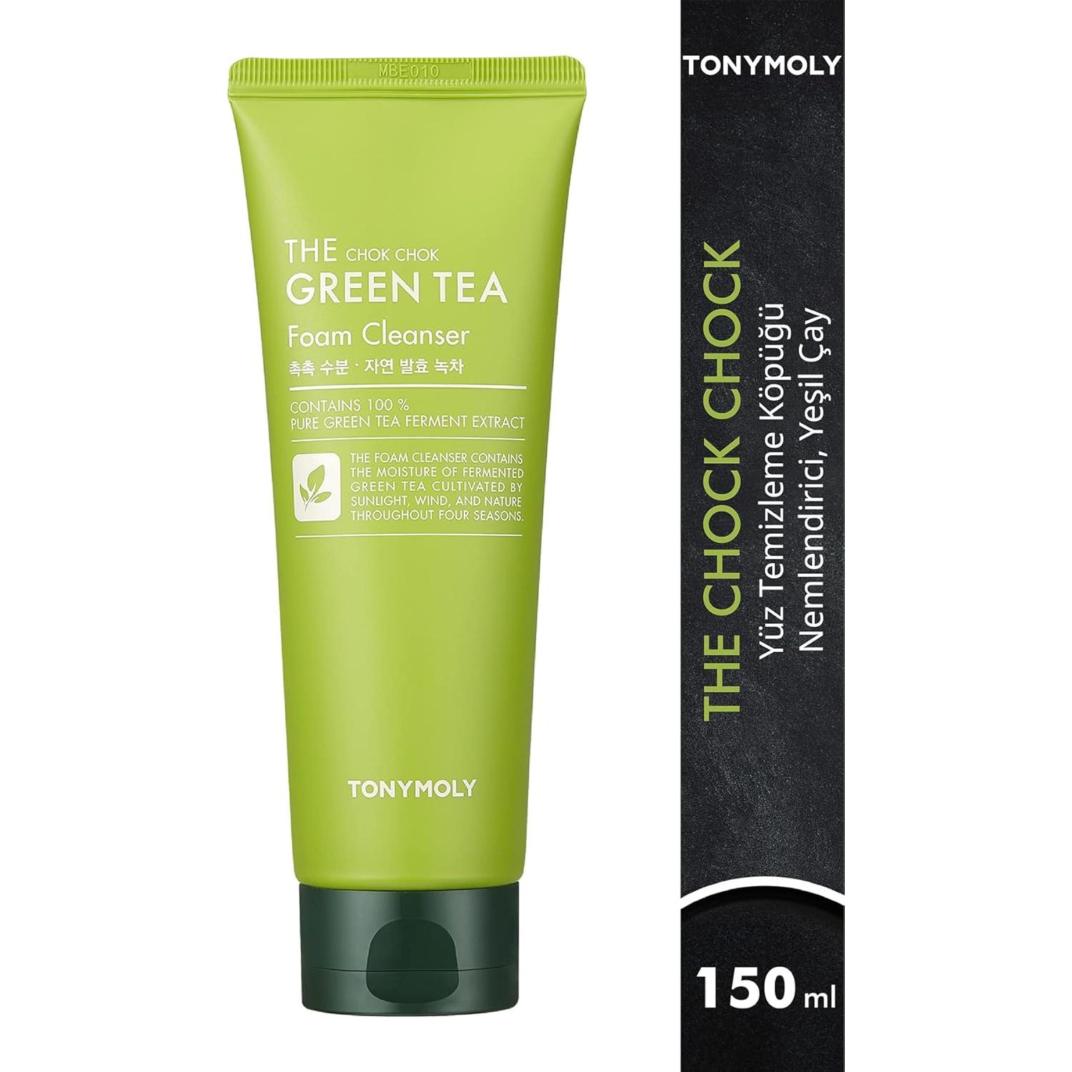Limpiador Facial Espumoso TONYMOLY Té Verde 150 ml Hidratante