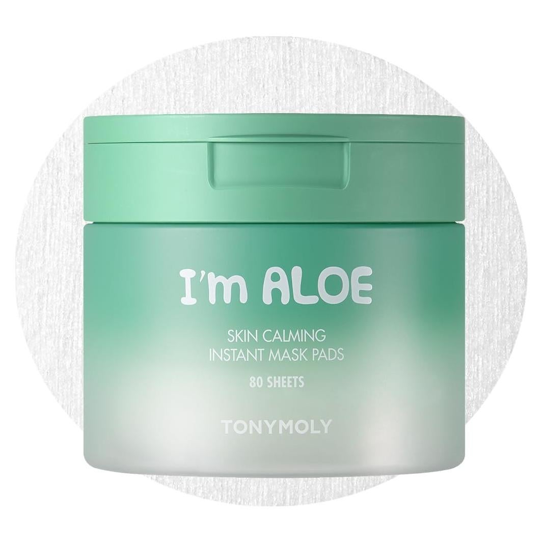 Almohadillas de Máscara Calmante TONYMOLY Estoy Aloe 80 Hojas