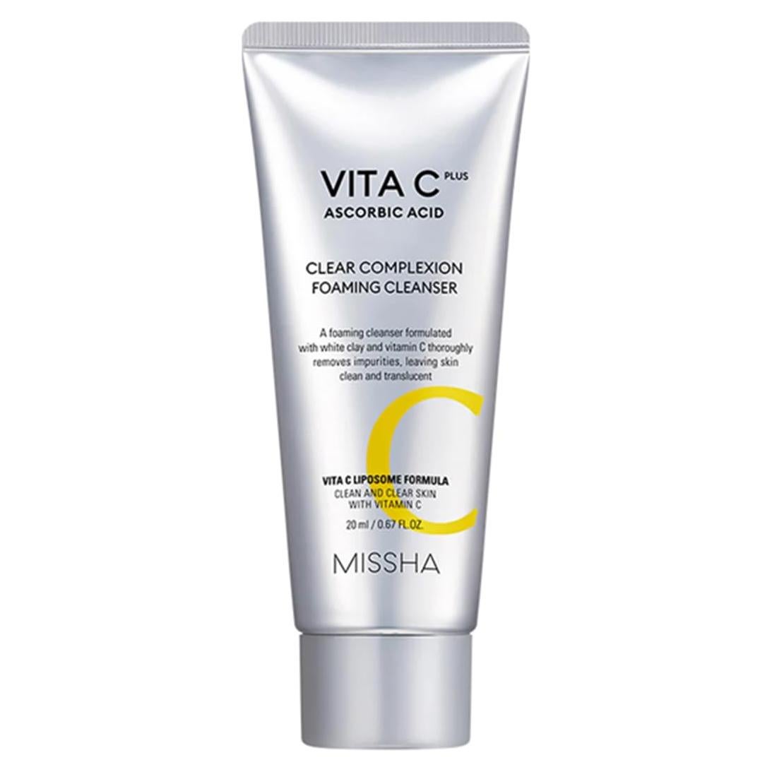 Limpiador Espumoso Missha Vita C Plus 120ml - Piel Radiante
