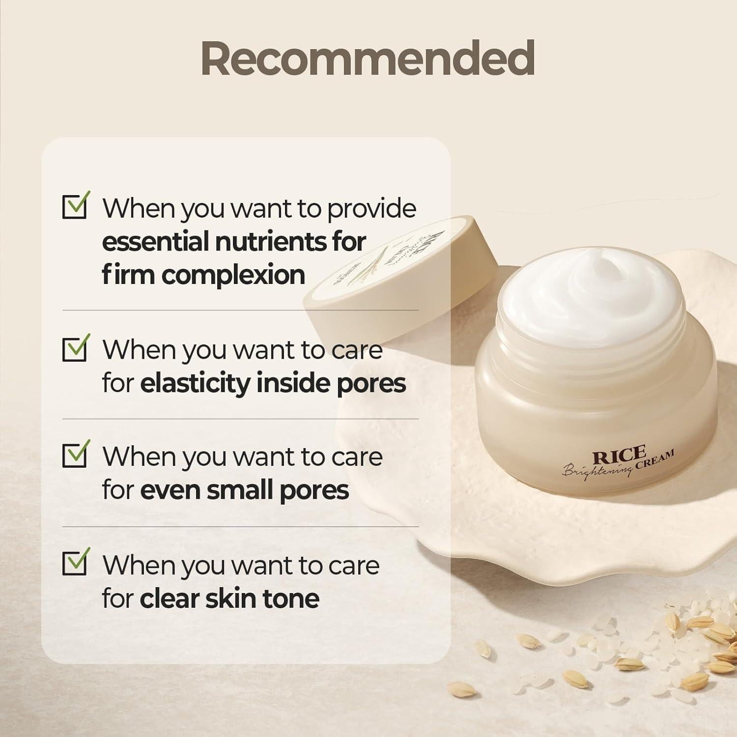 Crema Iluminadora de Arroz Skinfood 60ml - Hidratante Facial Coreano