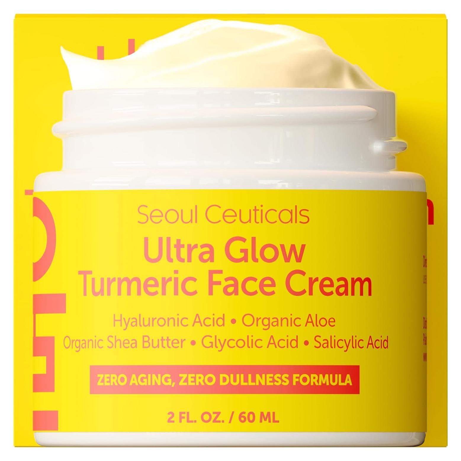 Crema Facial de Cúrcuma SeoulCeuticals 56.7g - Hidratante K Belleza