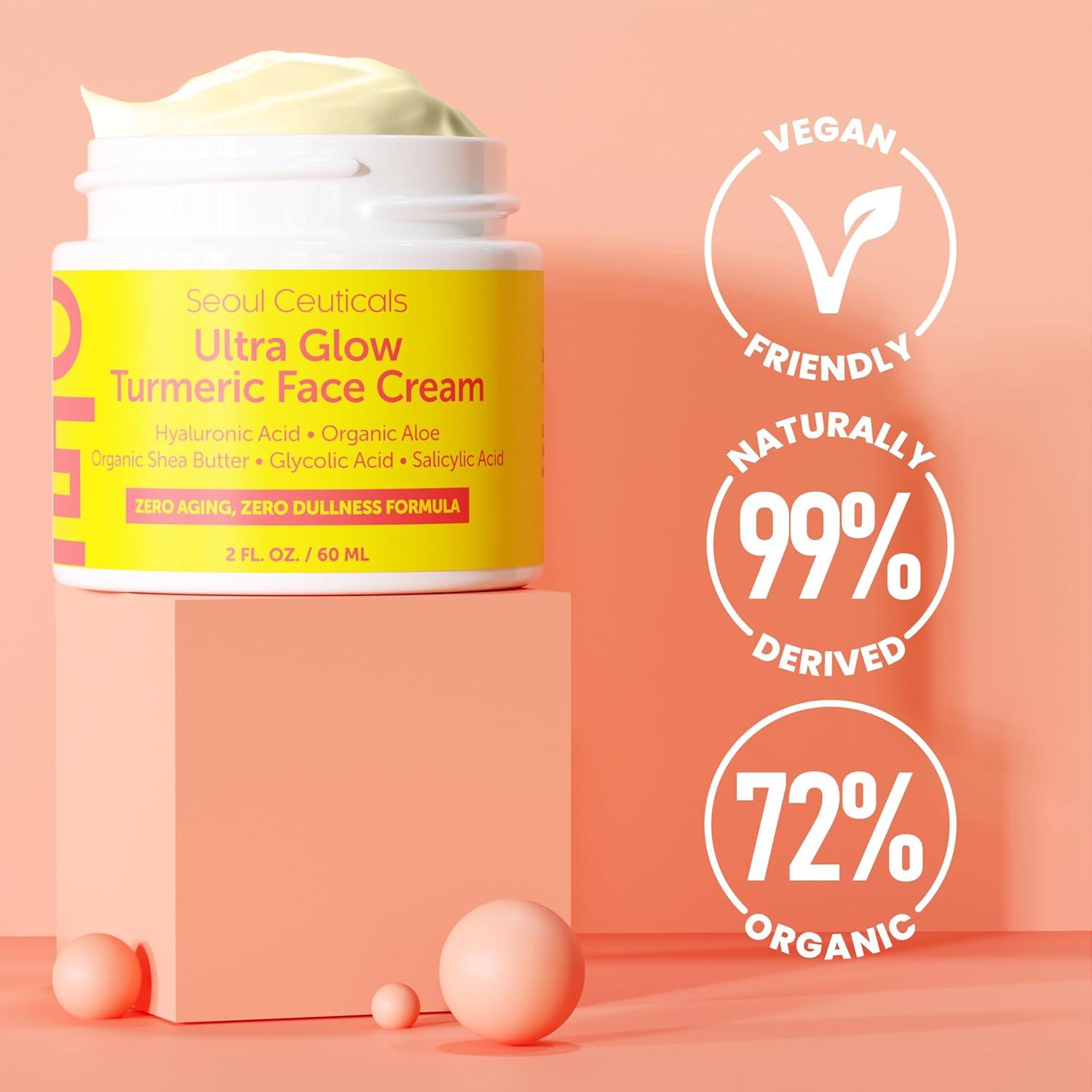 Crema Facial de Cúrcuma SeoulCeuticals 56.7g - Hidratante K Belleza