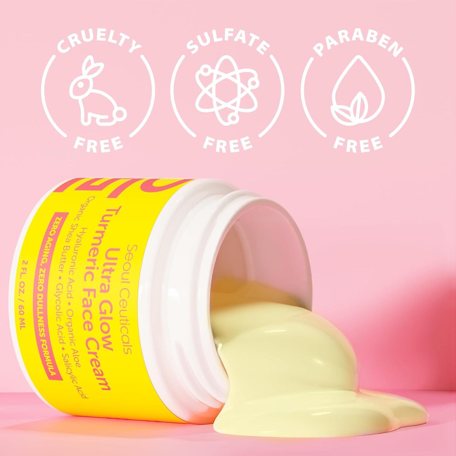 Crema Facial de Cúrcuma SeoulCeuticals 56.7g - Hidratante K Belleza