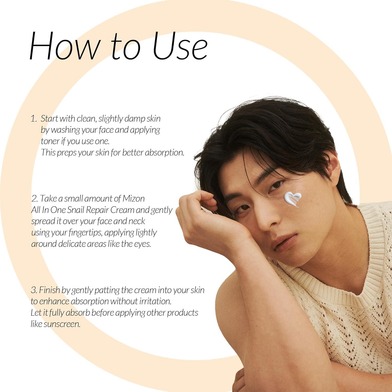 Crema Reparadora Todo en Uno Mizon 74.8 ml con Caracol