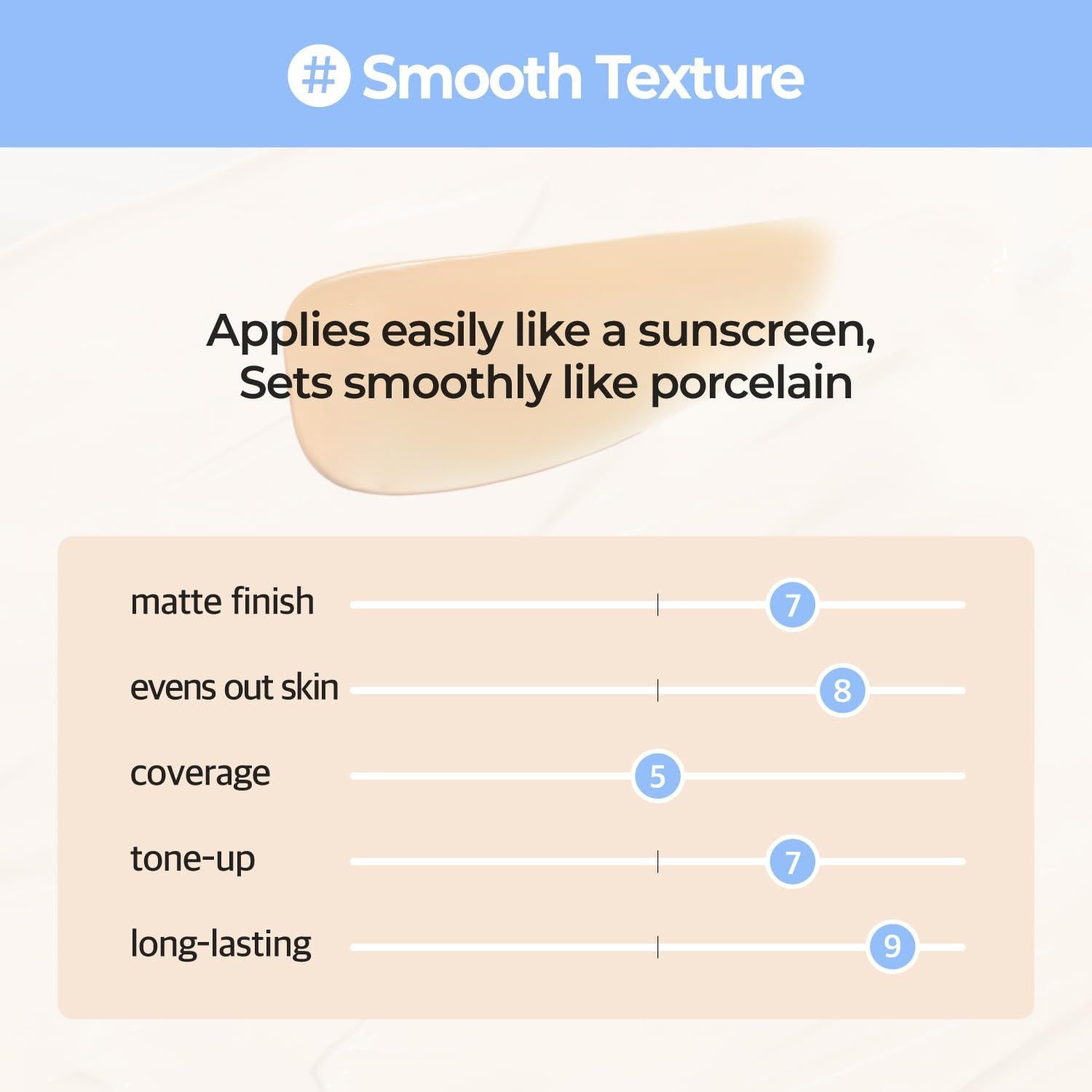 Base de Porcelana Numbuzin No.3 Beige SPF50+ 50ml