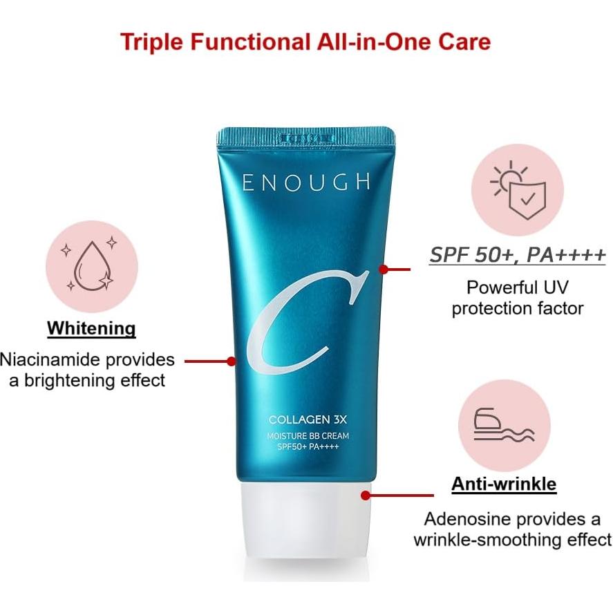 Crema BB Hidratante Suficiente 3X Colágeno SPF50 50g