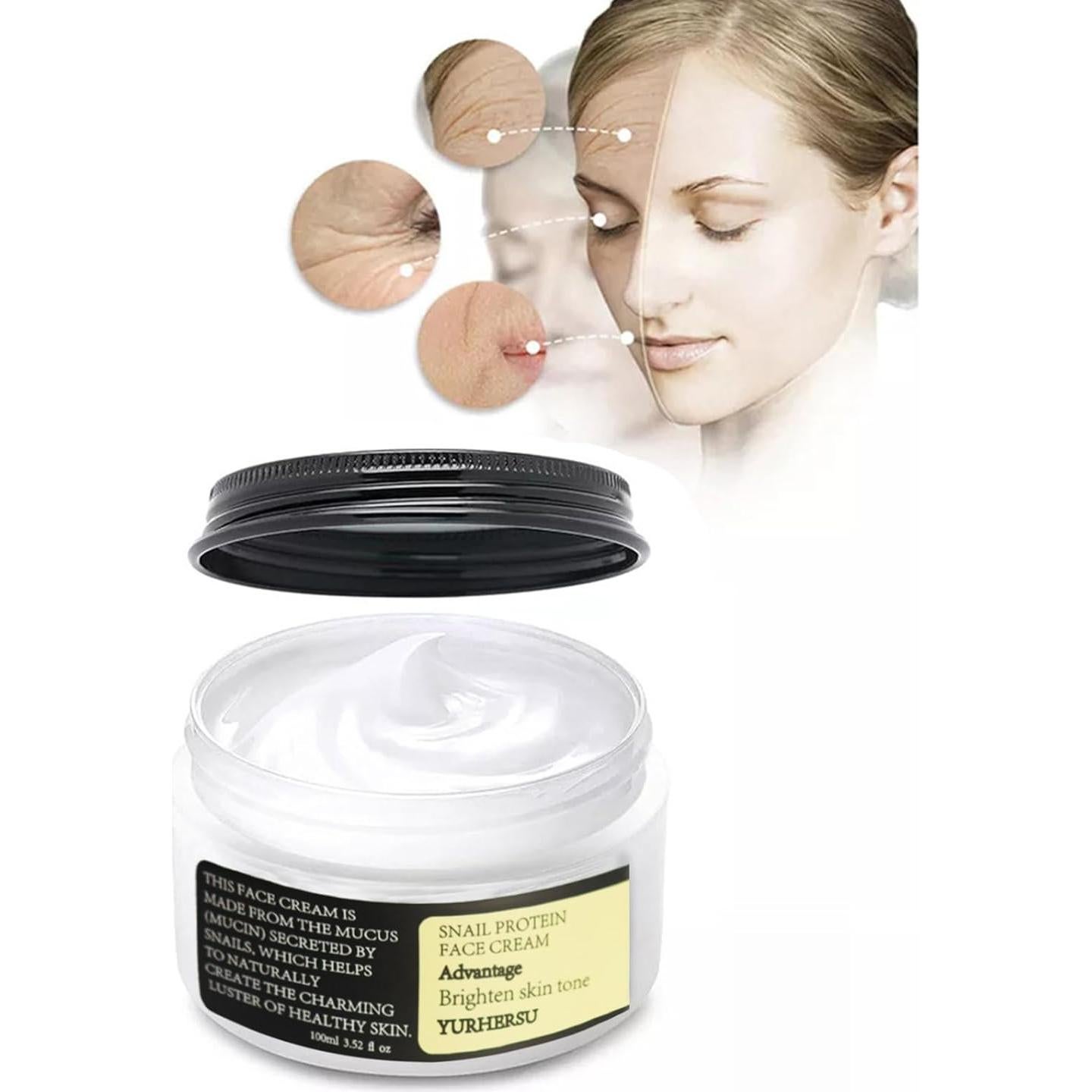 Crema Hidratante Mucina de Caracol 93% Shengnan 100g