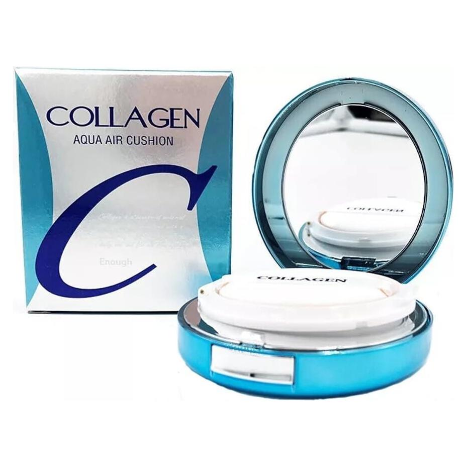 Cushion Compacto Enough Collagen Aqua Air 15g SPF50 Beige Claro