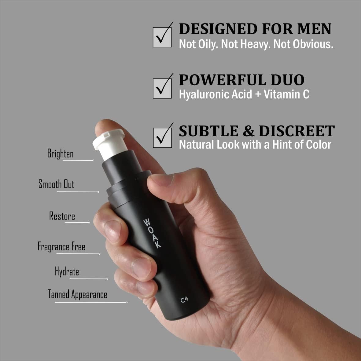 Hidratante Tinte para Hombre WOAK C4 - BB CC Cream Claro