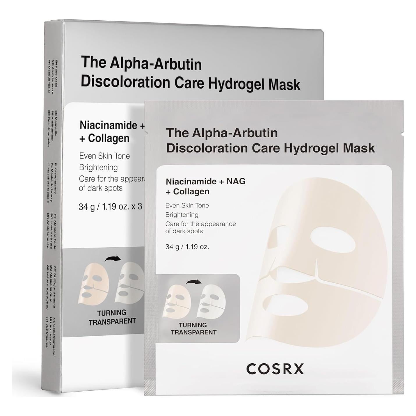 Máscara Hidrogel COSRX con Alpha-Arbutin - 3 Unidades