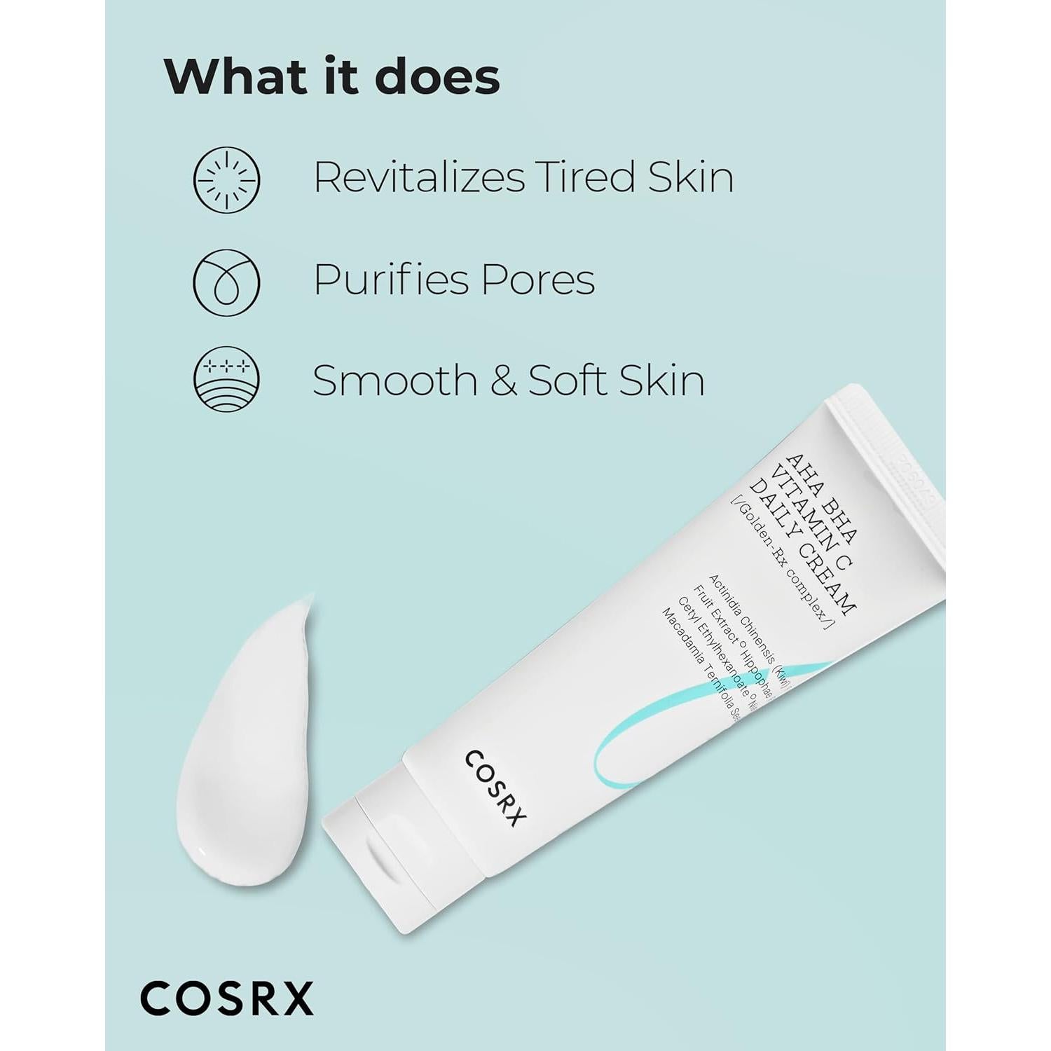 Crema Facial COSRX AHA BHA Vitamina C 50 ml Antienvejecimiento