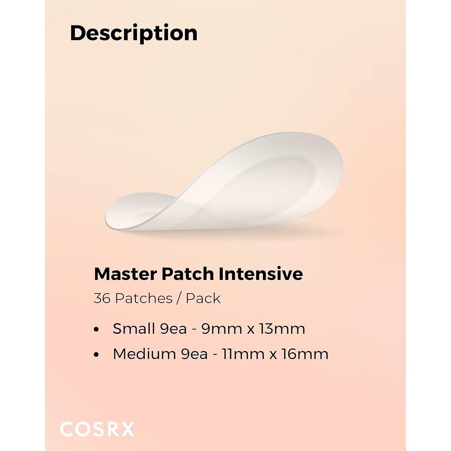 COSRX Master Patch Intensivo 90 Parches para Granos Ovalados