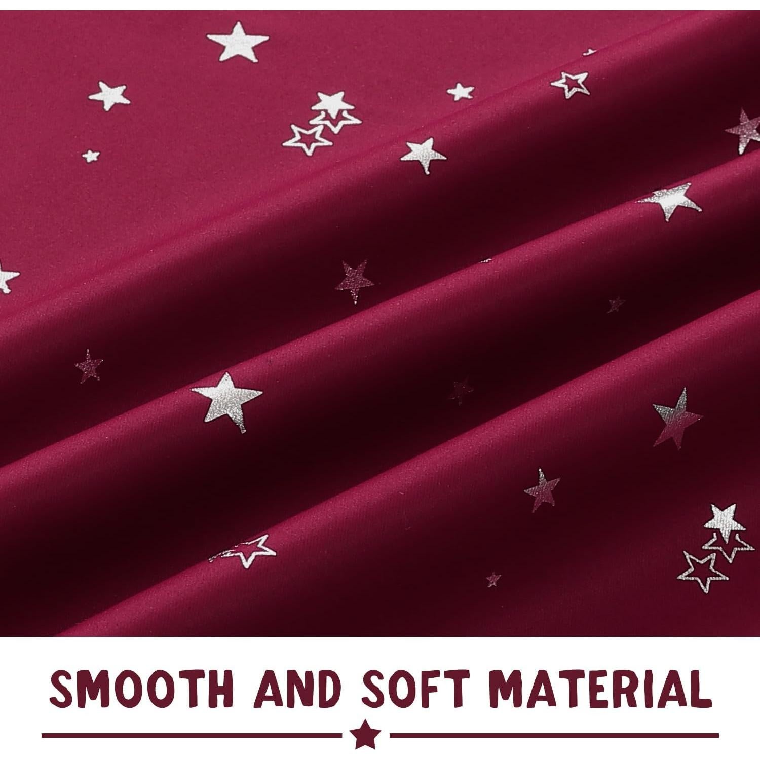 Cortinas Blackout PrinceDeco 2 Paneles 132x160 cm Estrellas