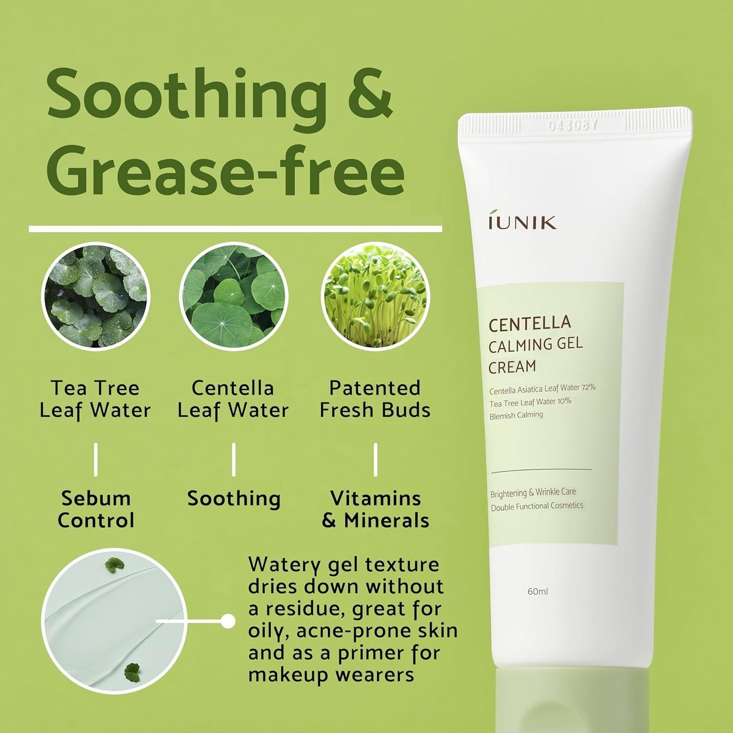 Crema Gel Calmante IUNIK 59.87 ml Centella Asiática Hidratante