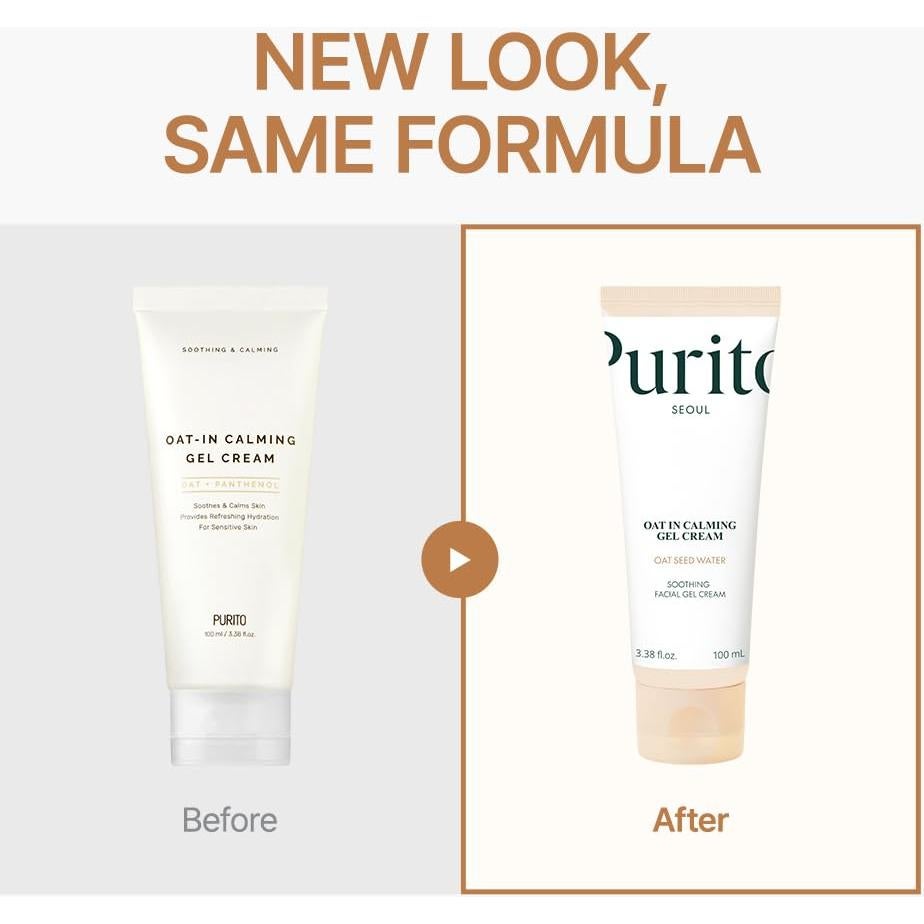 Crema en Gel Calmante Purito Avena 100ml - Hidratante Piel Sensible