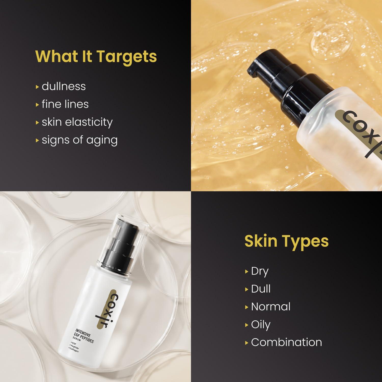 Suero Intensivo de Péptidos EGF Coxir 49.9 ml - Reafirmante