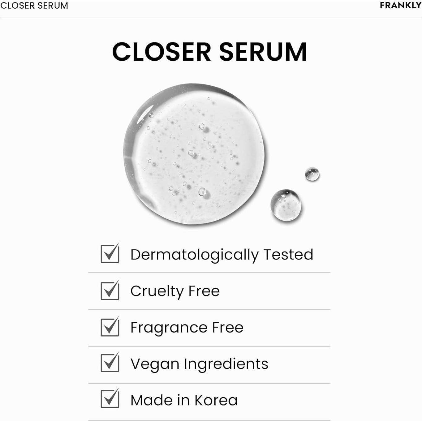 Suero Closer Frankly 30 ml | Minimizador de Poros Vegano