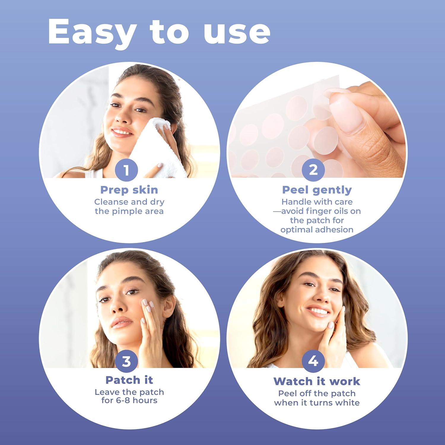 Parche para Granos Hydrocolloid PatchRx - 120 Unidades con Aceite de Árbol de Té