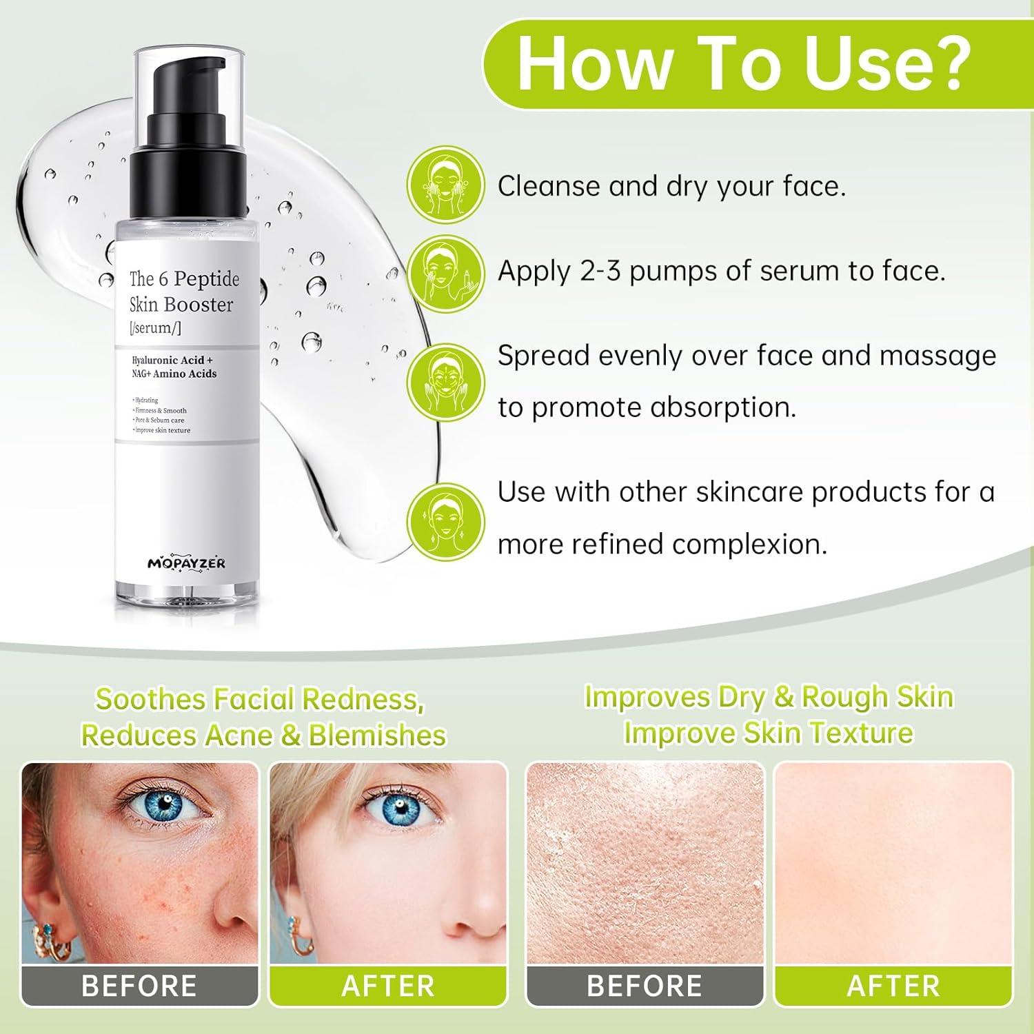 Suero Facial Potenciador de Piel Mopayzer 140g con Péptidos