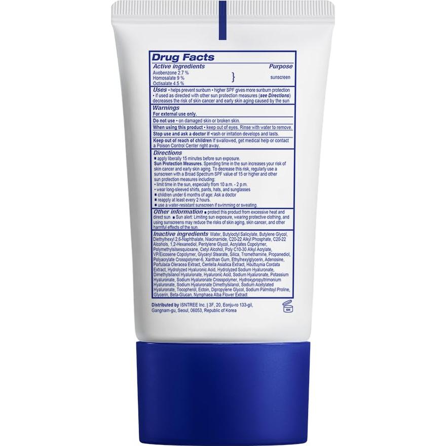 Gel Solar Diario ISNTREE 50ml SPF 30 Hidratante Coreano