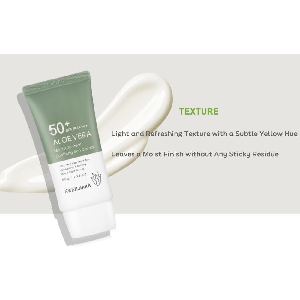 Crema Solar Real Soothing Aloe Vera Welcos 50g Hidratante