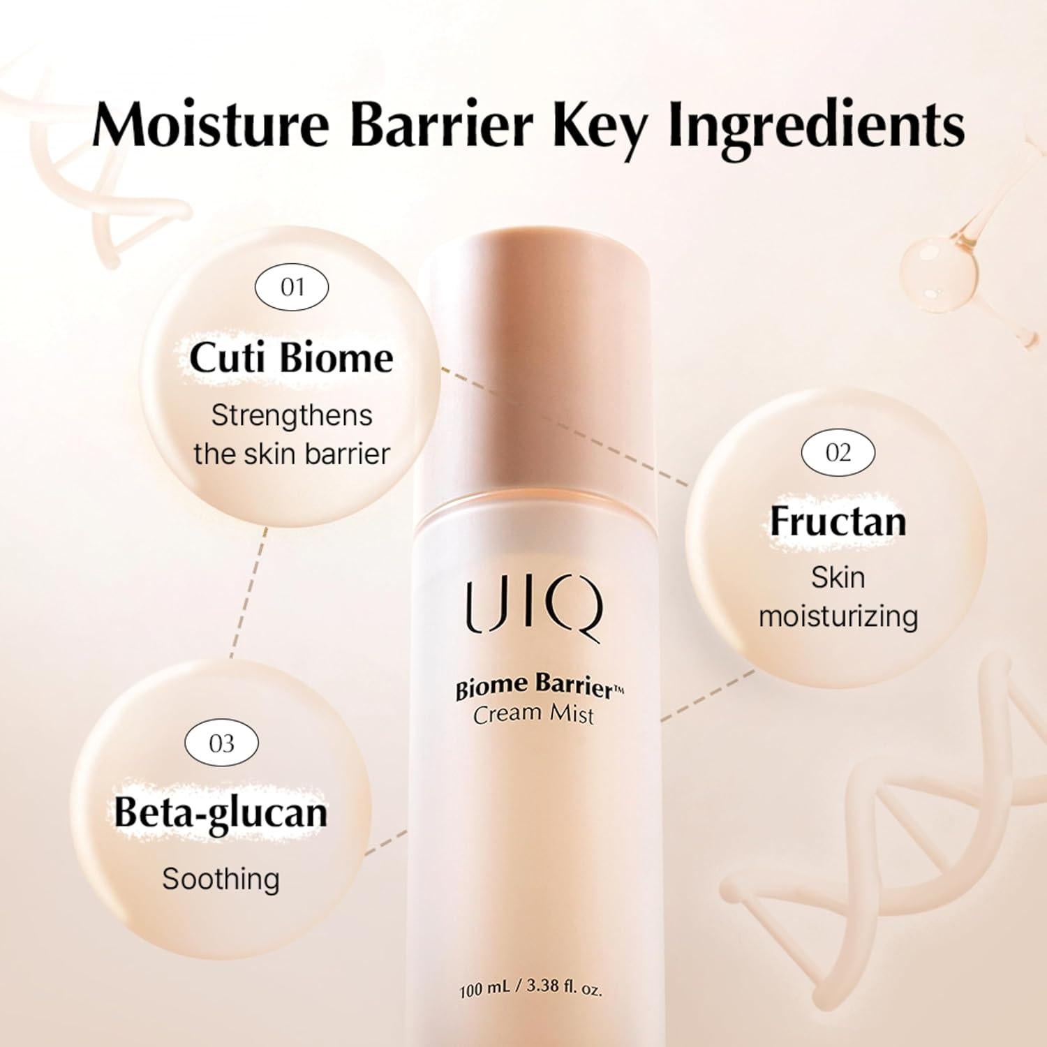 Mist Facial Hidratante UIQ Biome Barrier 100 ml - Cuidado Piel Coreano