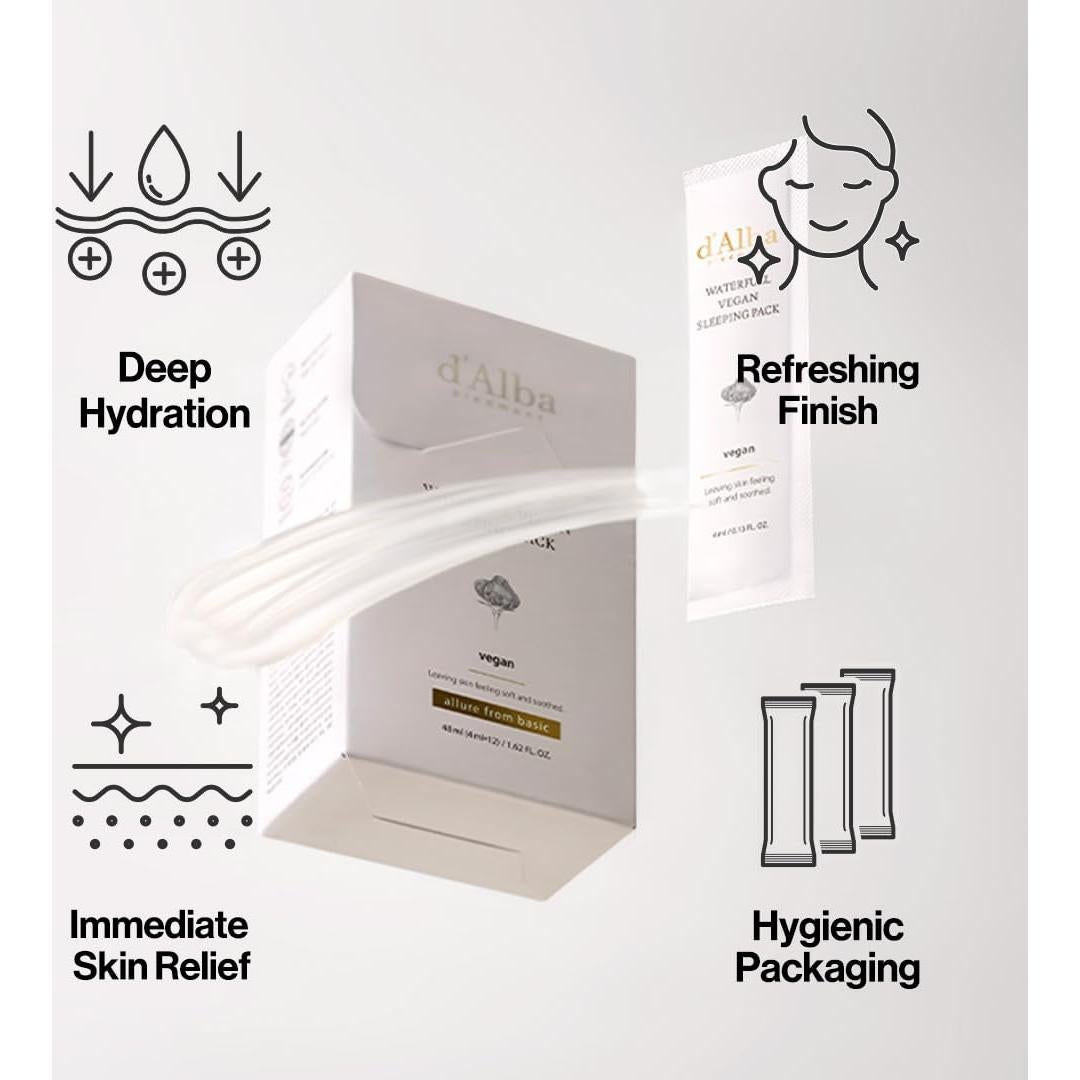 d'alba Máscara Facial Nocturna Vegana Trufa Blanca 80g