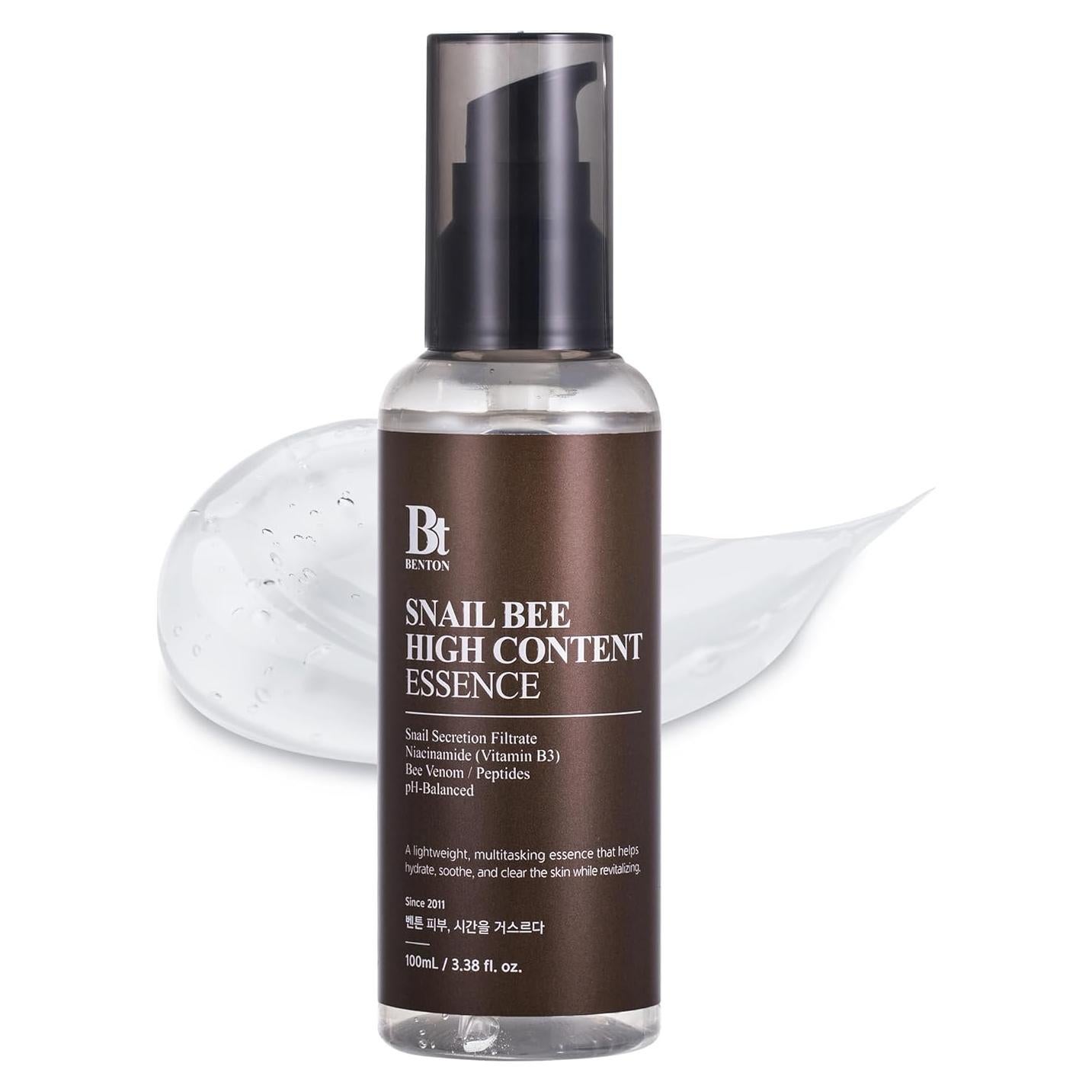 Esencia Benton de Caracol 100ml con Niacinamida y Veneno de Abeja