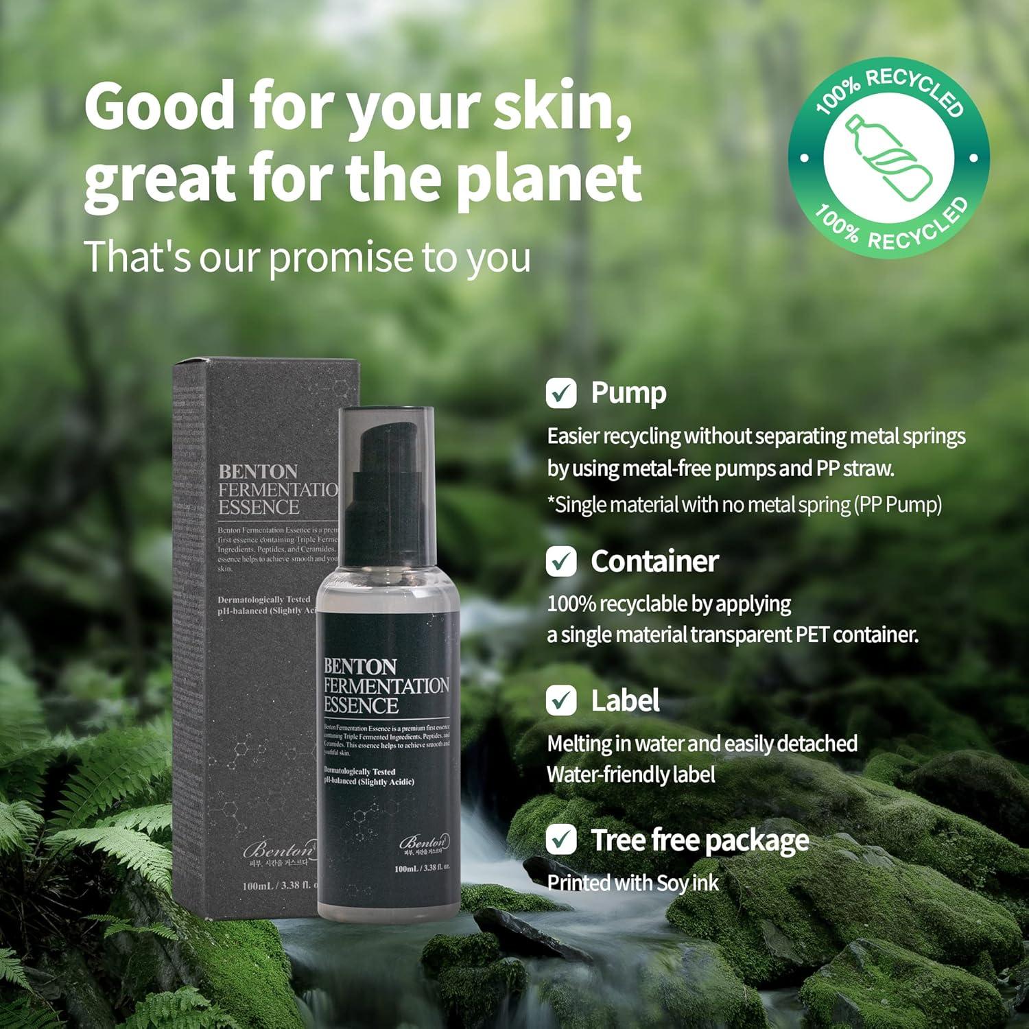 Esencia de Fermentación BENTON 100 ml - Galactomyces, Bifida, Colágeno