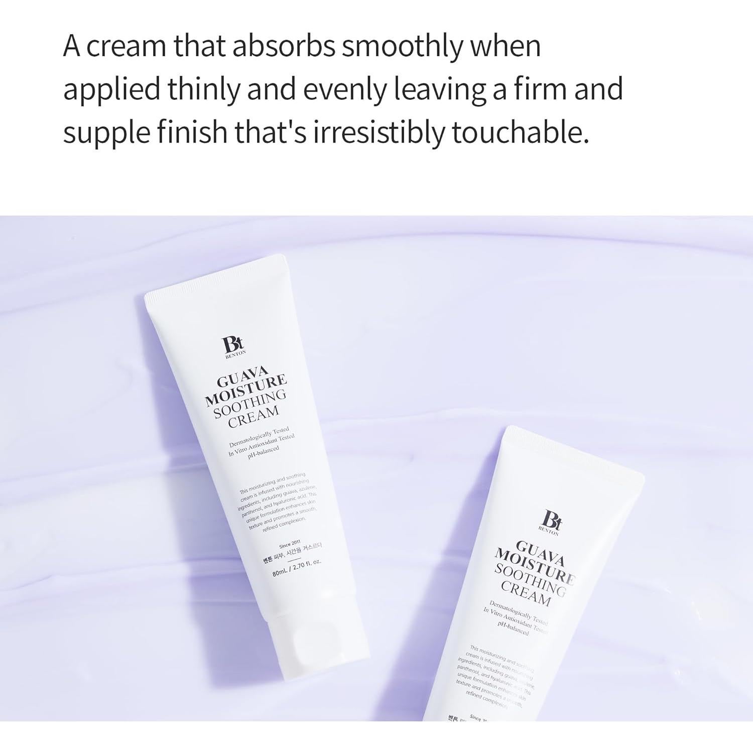 Crema Hidratante Suavizante de Guayaba Benton 100g - Piel Seca