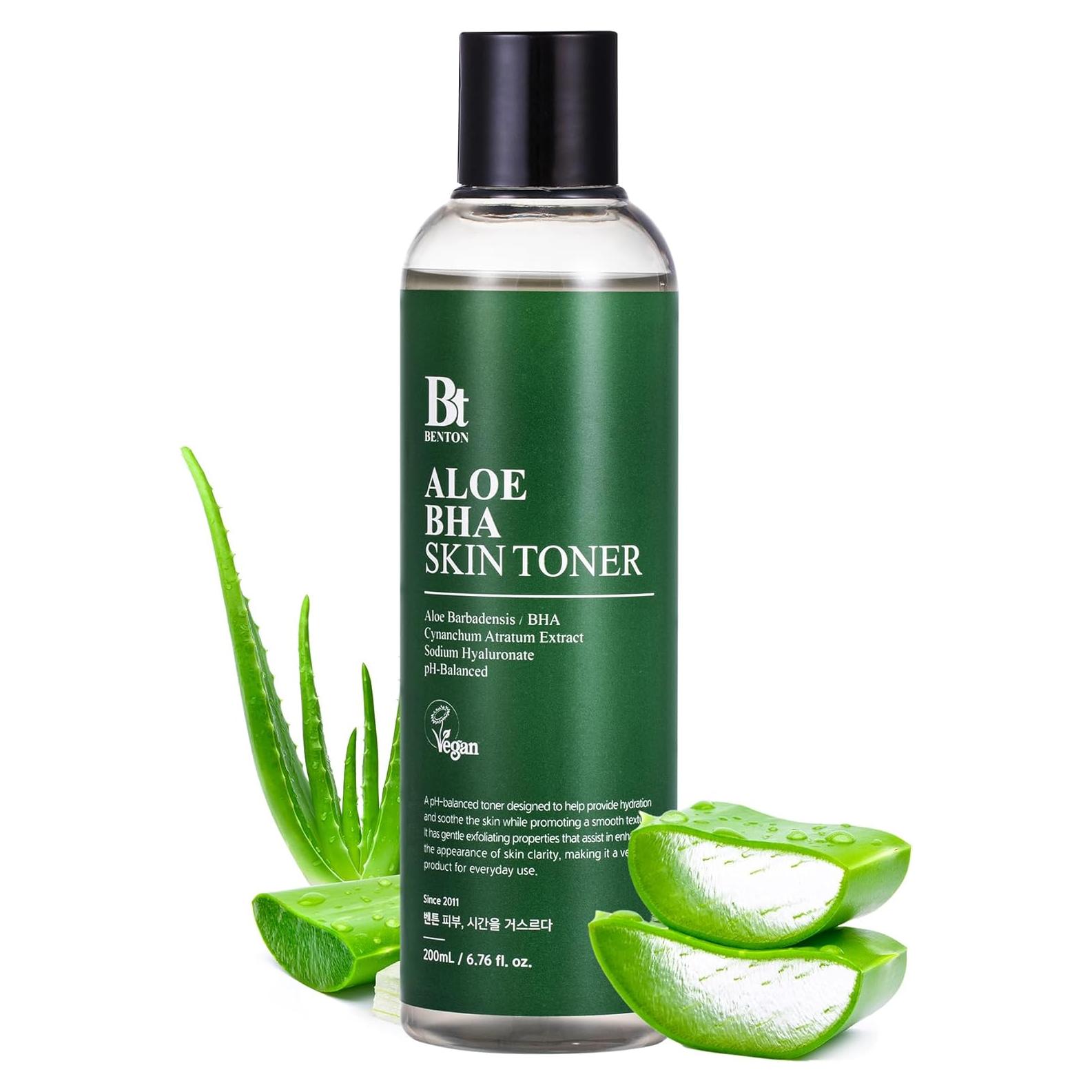 Tónico Hidratante BENTON Aloe Vera 200ml para Piel Grasa y Seca