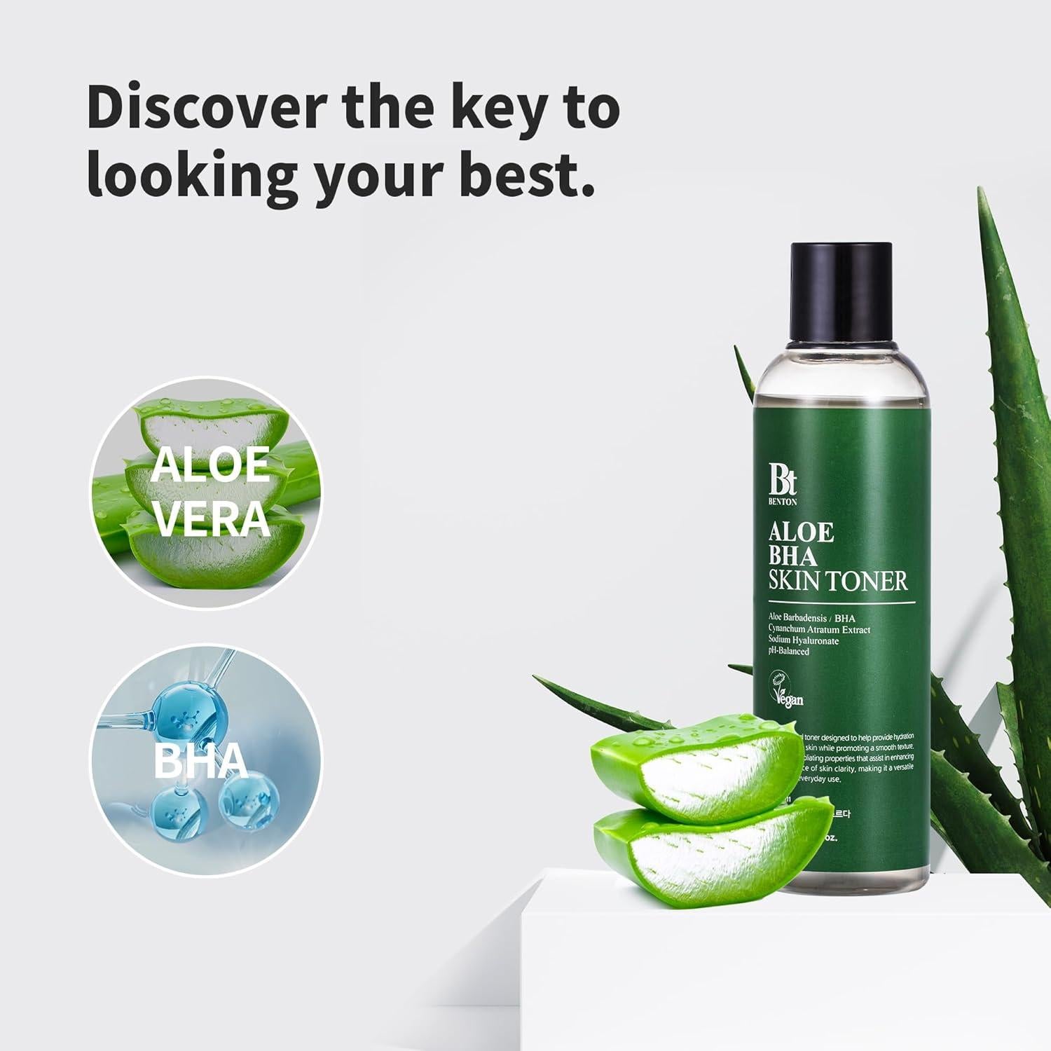 Tónico Hidratante BENTON Aloe Vera 200ml para Piel Grasa y Seca