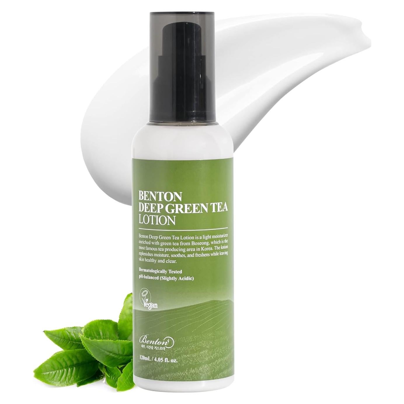 Hidratante Facial de Té Verde Benton 120 ml - Piel Sensible