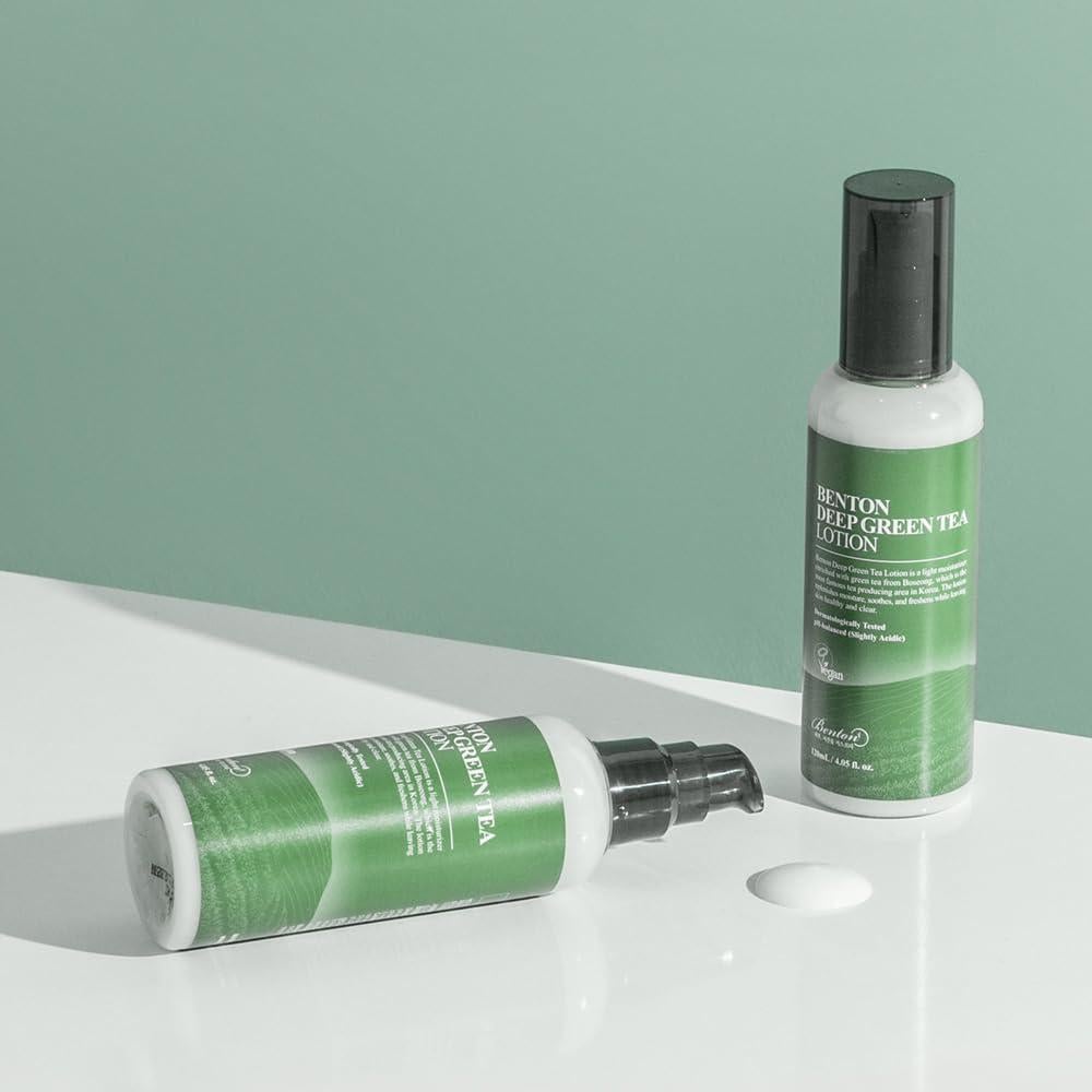 Hidratante Facial de Té Verde Benton 120 ml - Piel Sensible