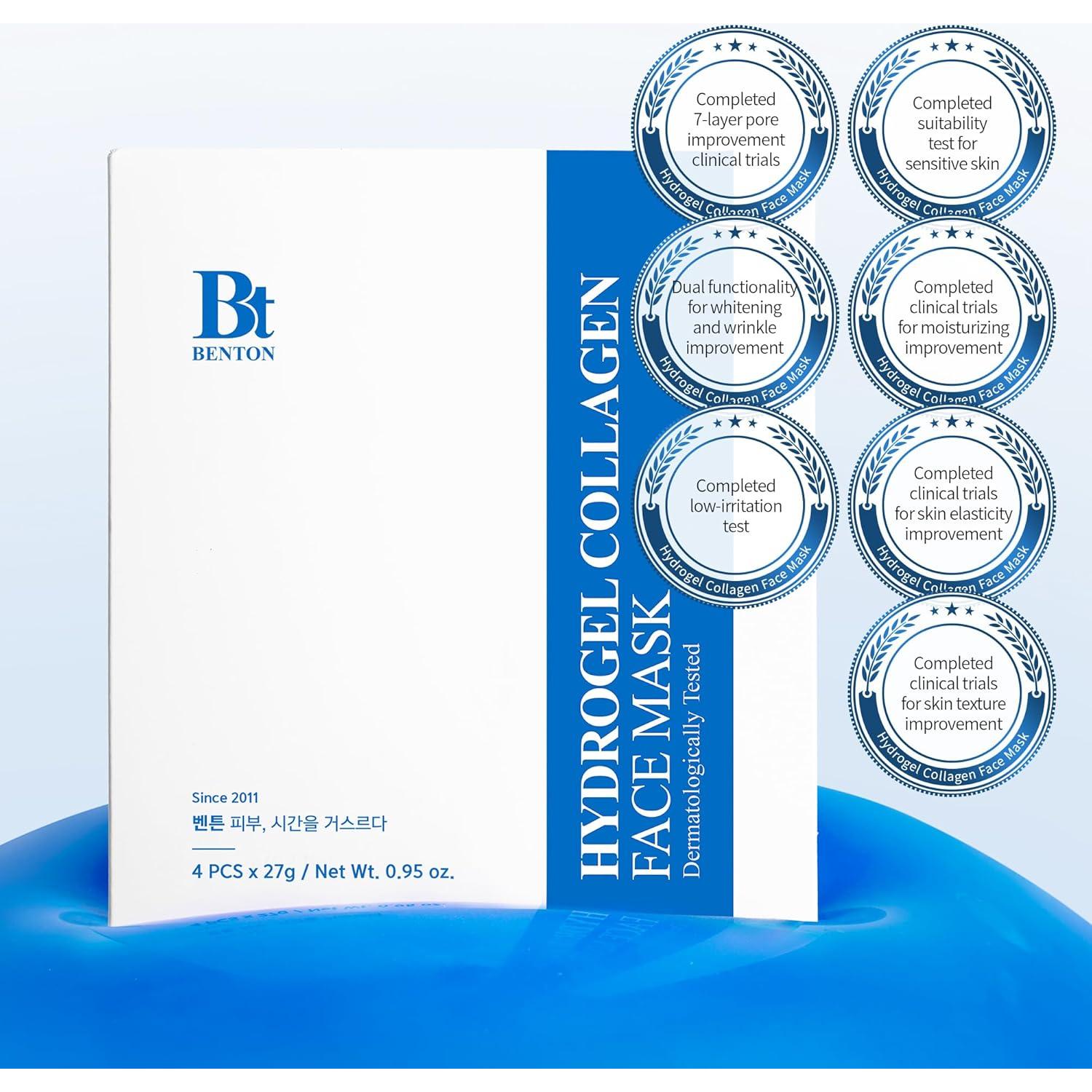 Mascarilla Facial de Hidrogel Benton Colágeno 4EA - Hidratante