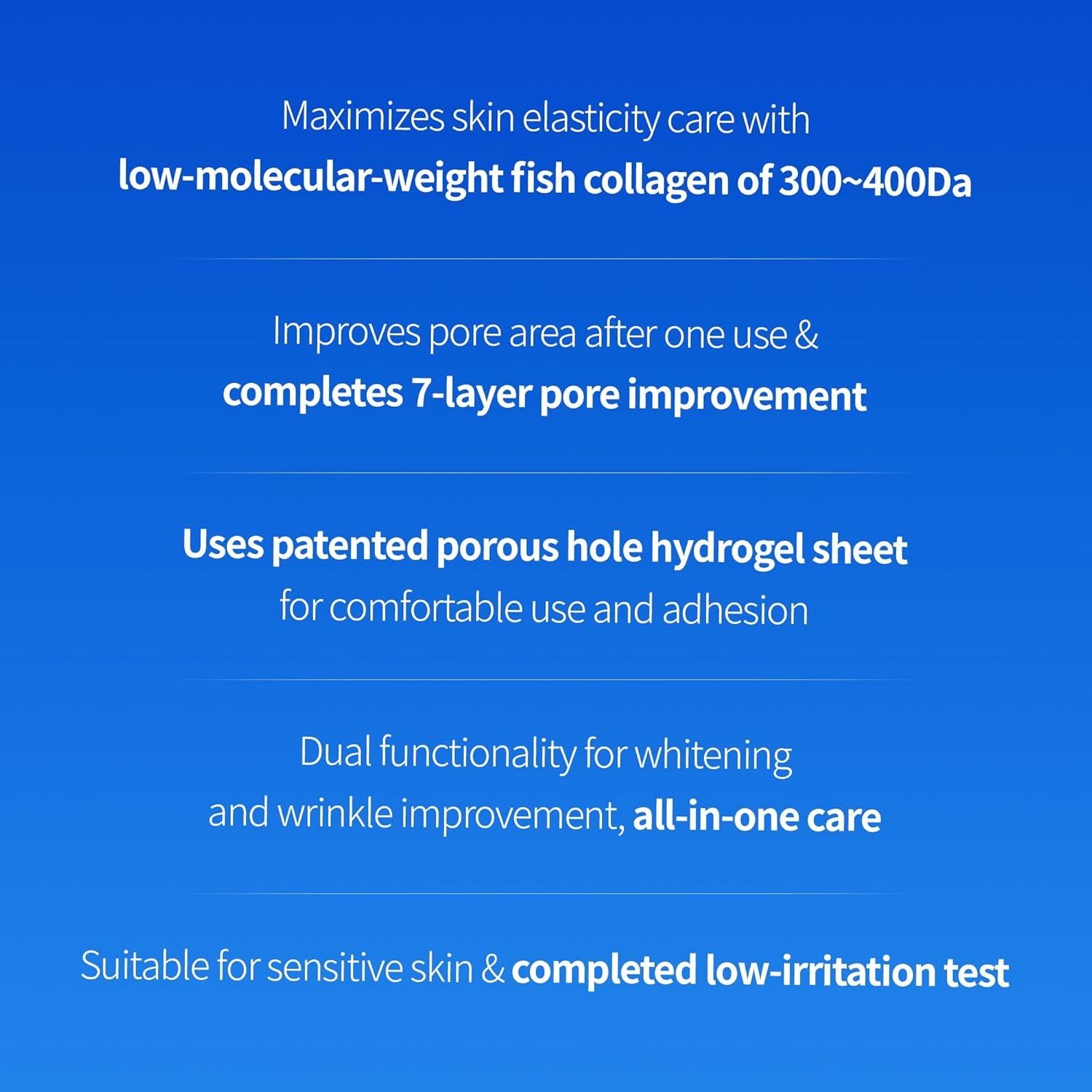 Mascarilla Facial de Hidrogel Benton Colágeno 4EA - Hidratante