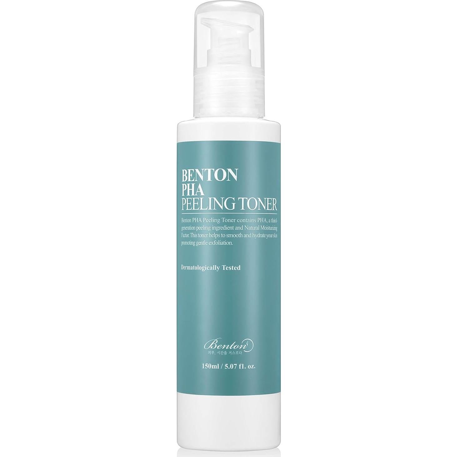 Tónico Exfoliante Benton PHA 150ml - Hidratante para Piel Sensible