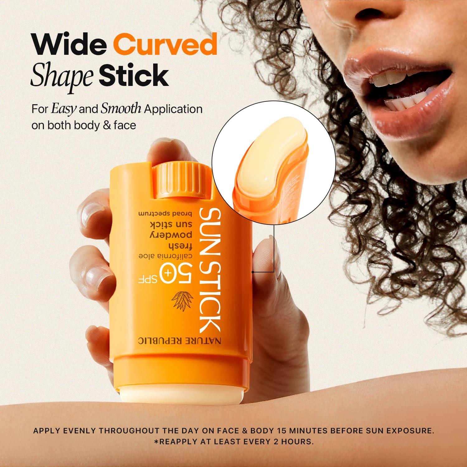 Protector Solar Stick Nature Republic Aloe Fresh SPF50+ 21g