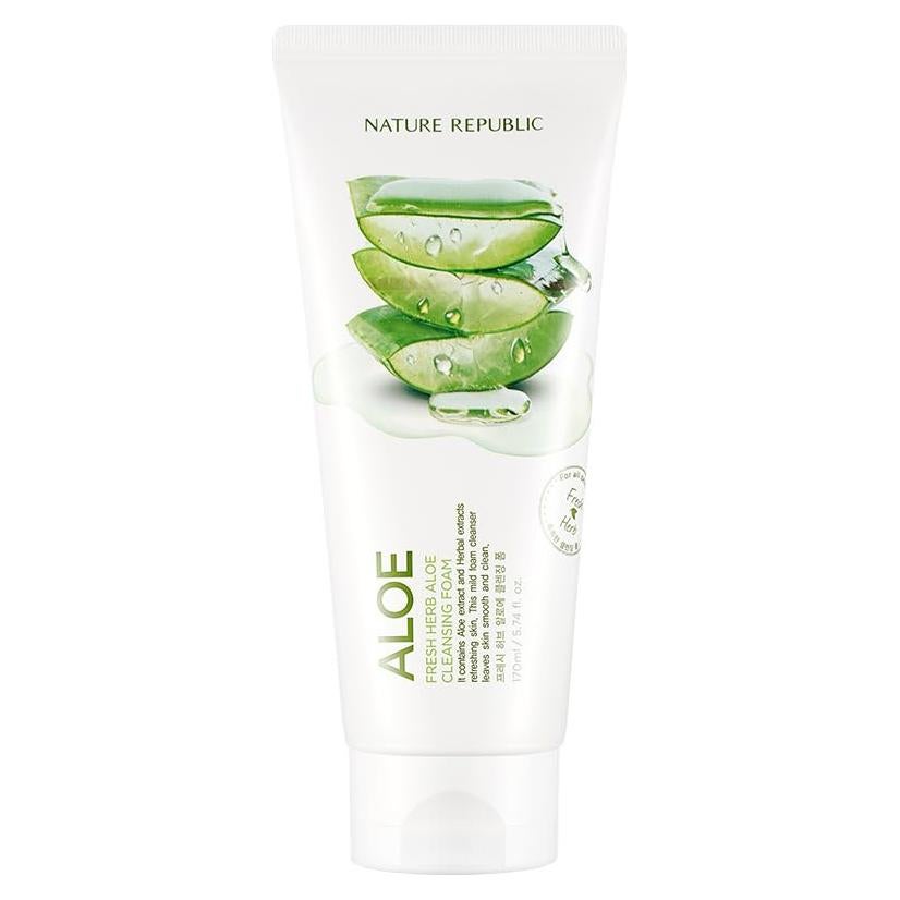 Limpiador Espumoso Facial Nature Republic Aloe Vera 162g