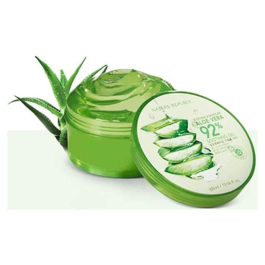 Gel Calmante e Hidratante de Aloe Vera 92% Nature Republic 312 ml