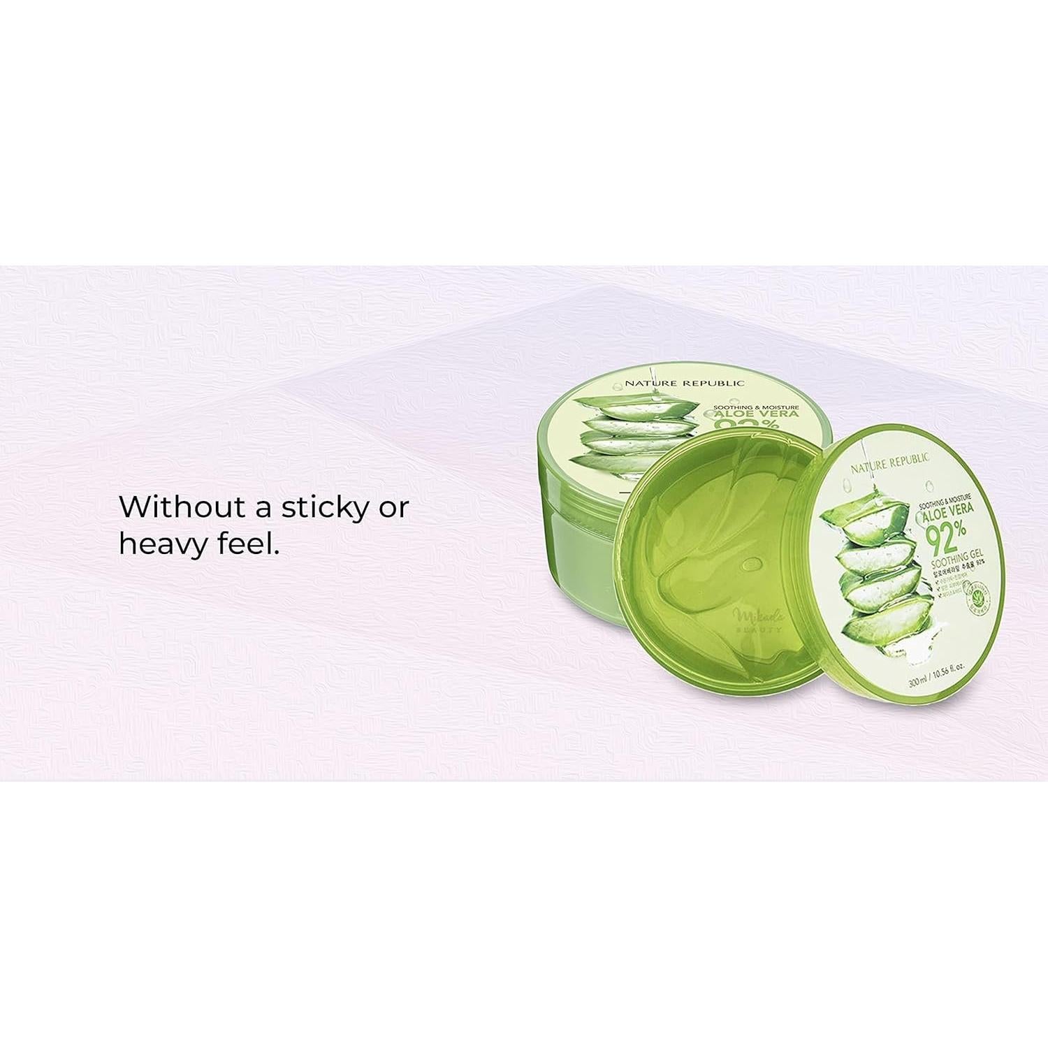 Gel Calmante e Hidratante de Aloe Vera 92% Nature Republic 312 ml