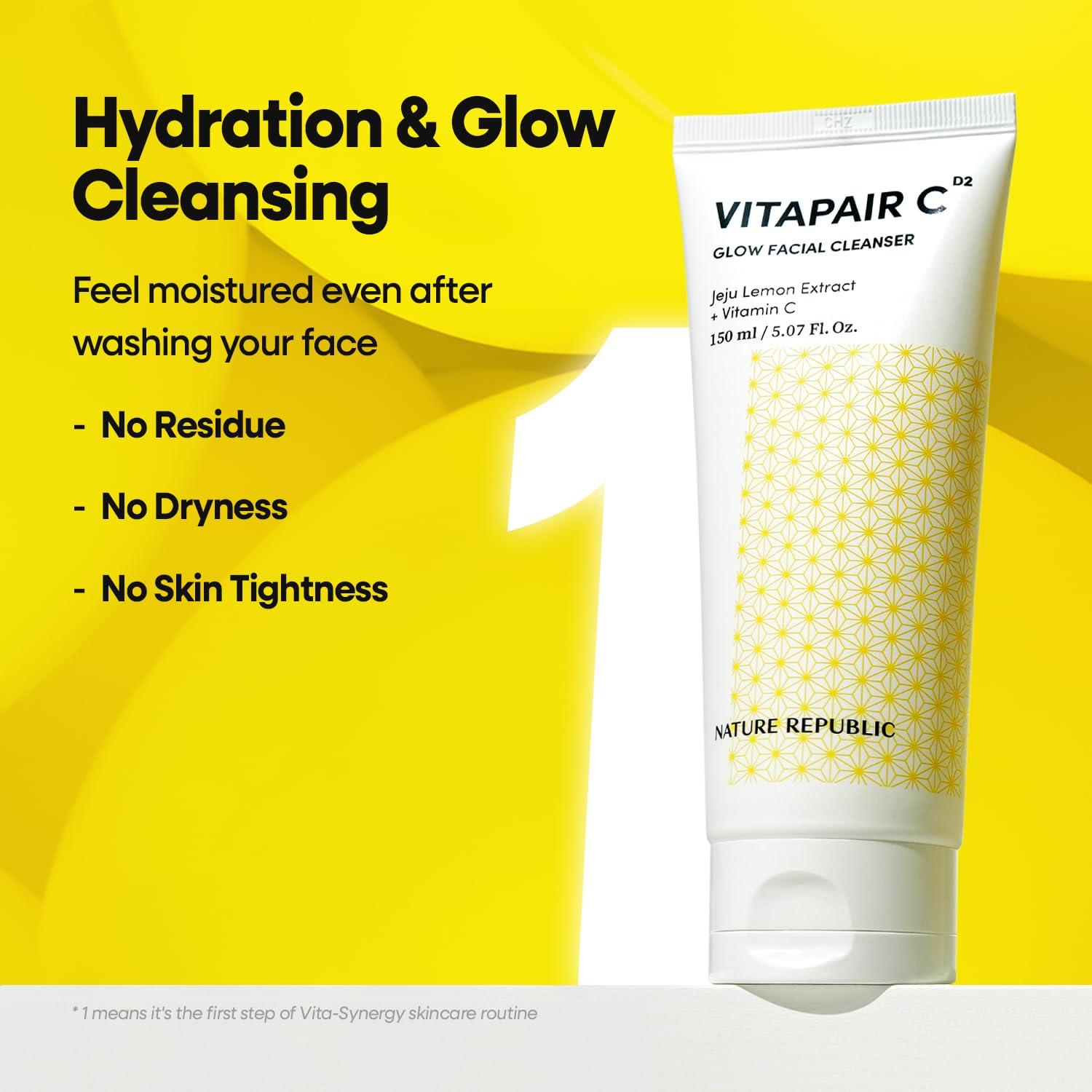 Set Limpiador y Suero Nature Republic Vitapair C Glow - Hidratante