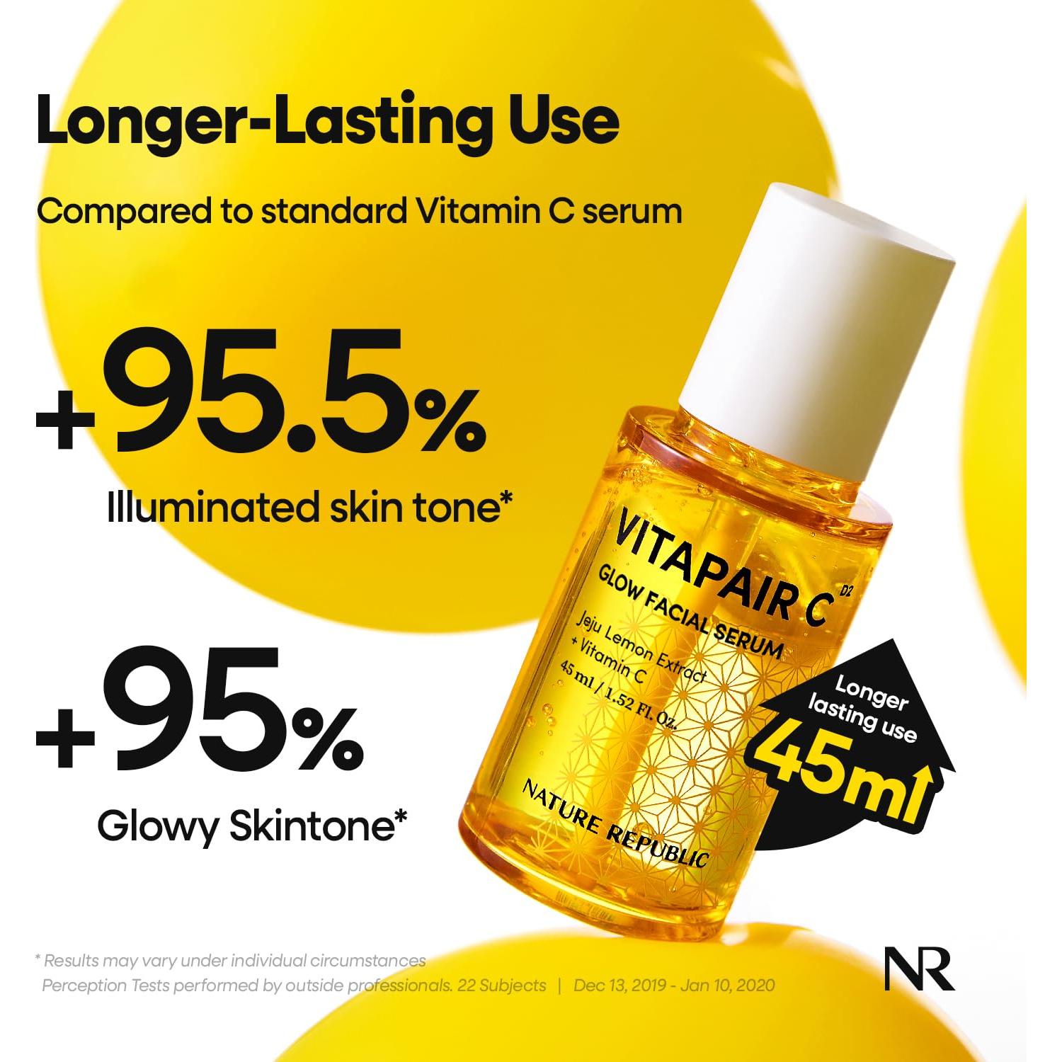 Conjunto Tónico y Suero Facial Vitapair C Nature Republic 45ml