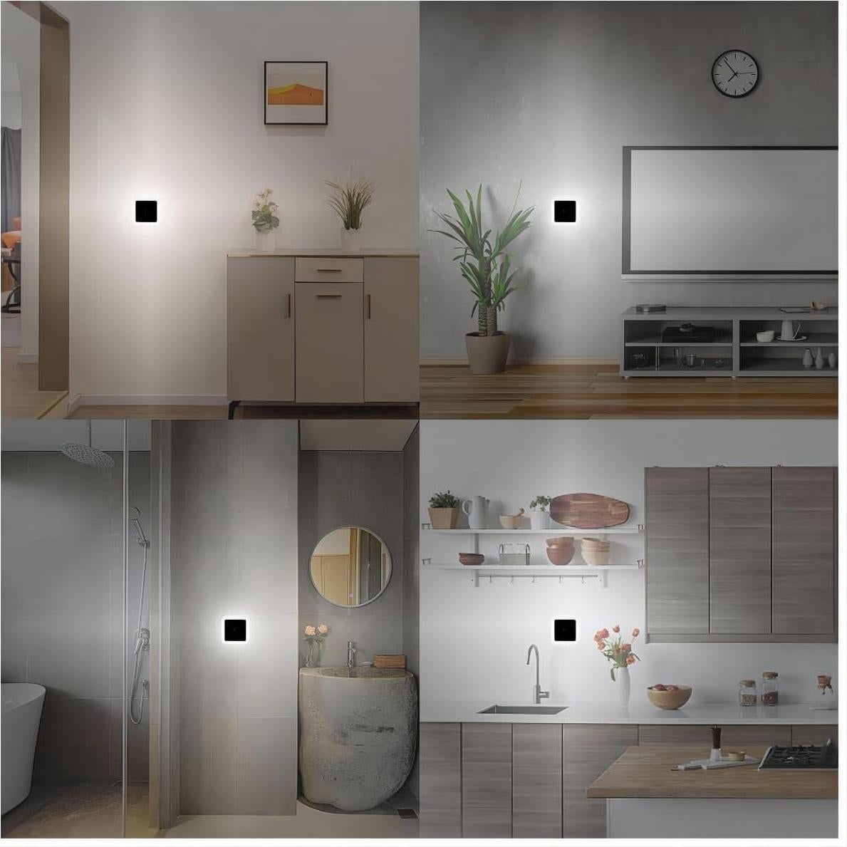 Luz Nocturna LED KINUR Enchufable con Sensor Diurno 6 Pzas