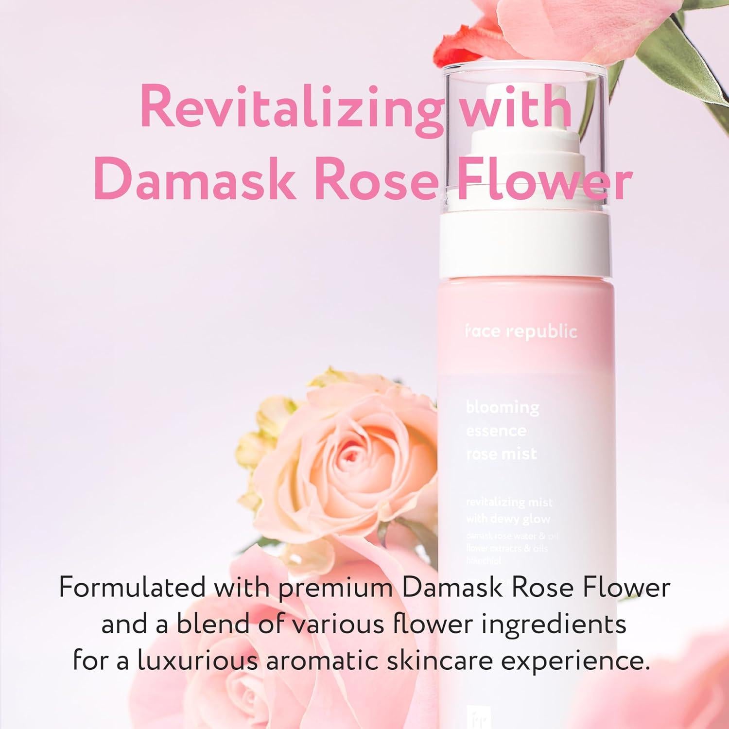 Face Republic Blooming Essence Mist 100ml - Hidratante Rosa Damascena