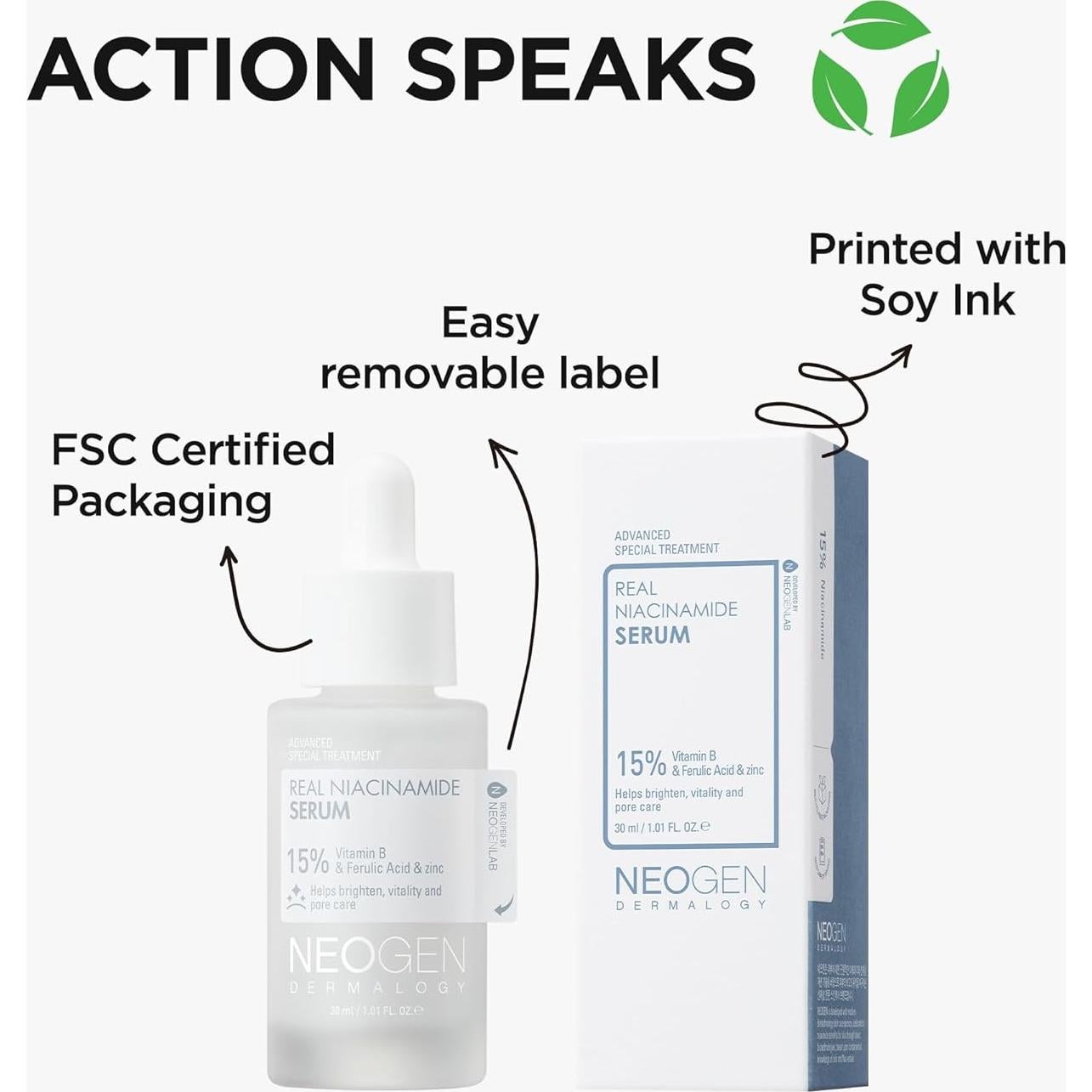 Suero Facial DERMALOGY NEOGEN 15% Niacinamida 30ml