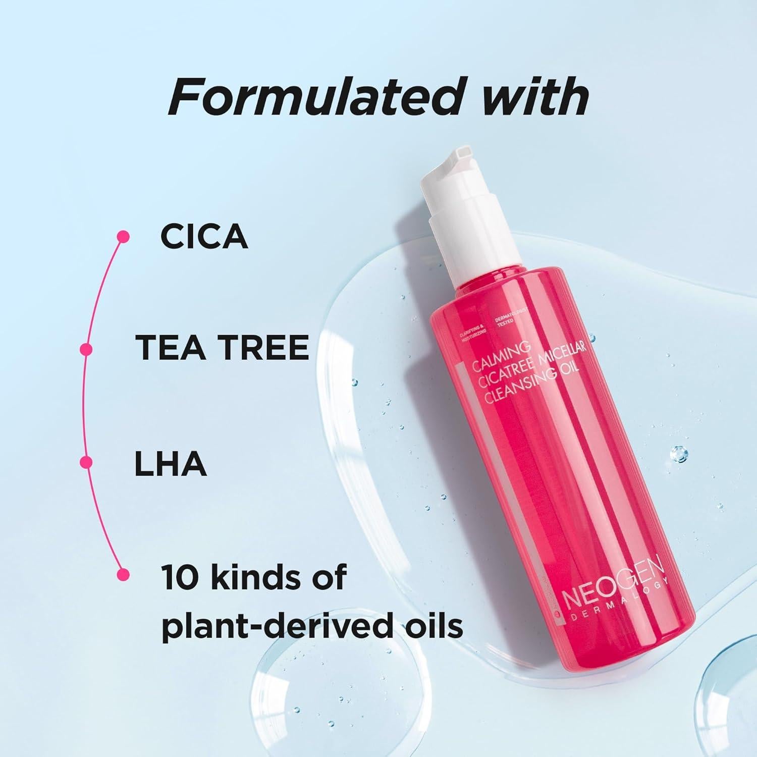 Aceite Limpiador Calmante Cica Tree Neogen 300ml K-Beauty