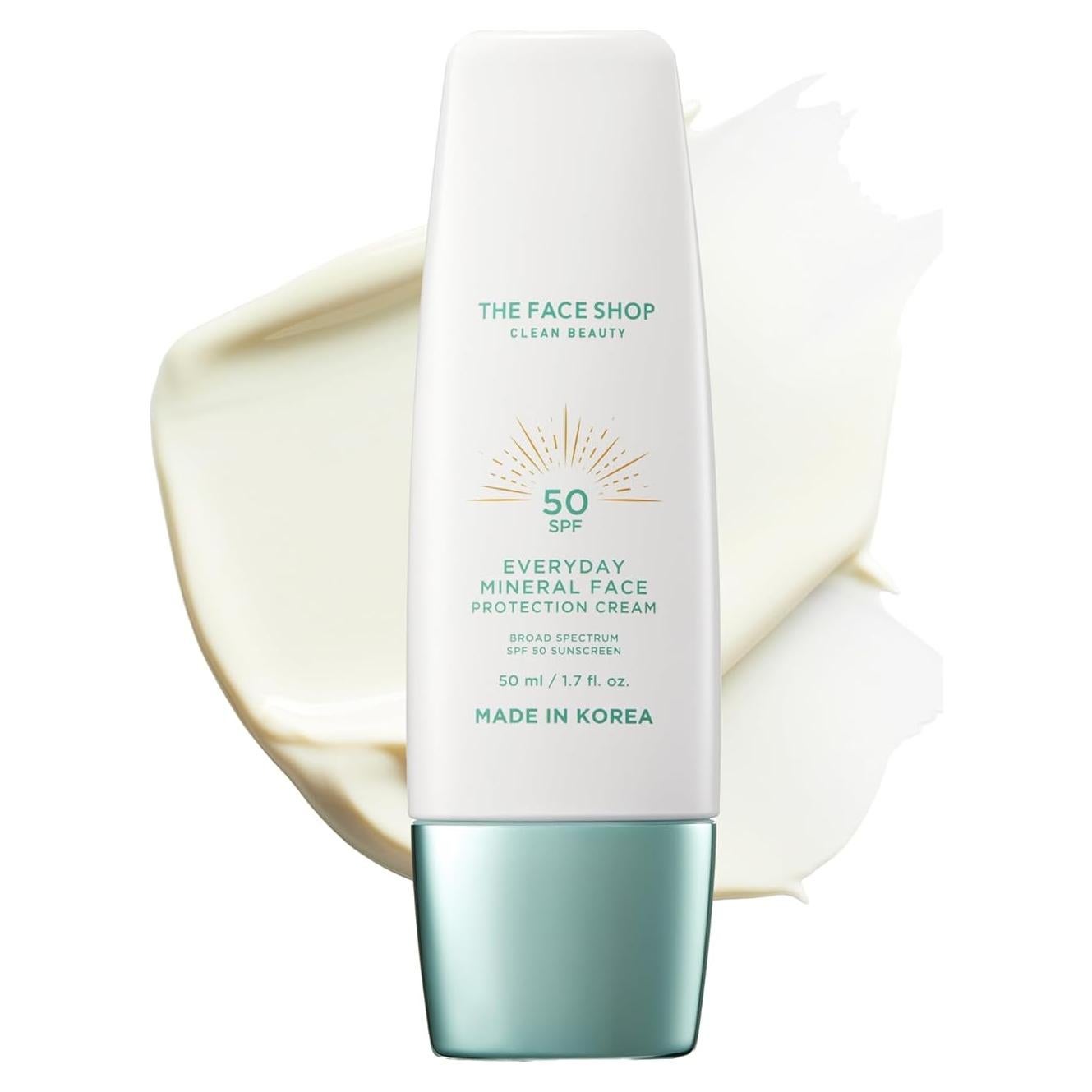 Protector Solar Mineral The Face Shop SPF 50 Piel Sensible 47g